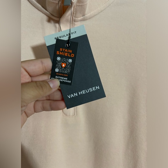 Van Heusen’s Luxore men long sleeve quarter zip pullover size M&L - Picture 10 of 10